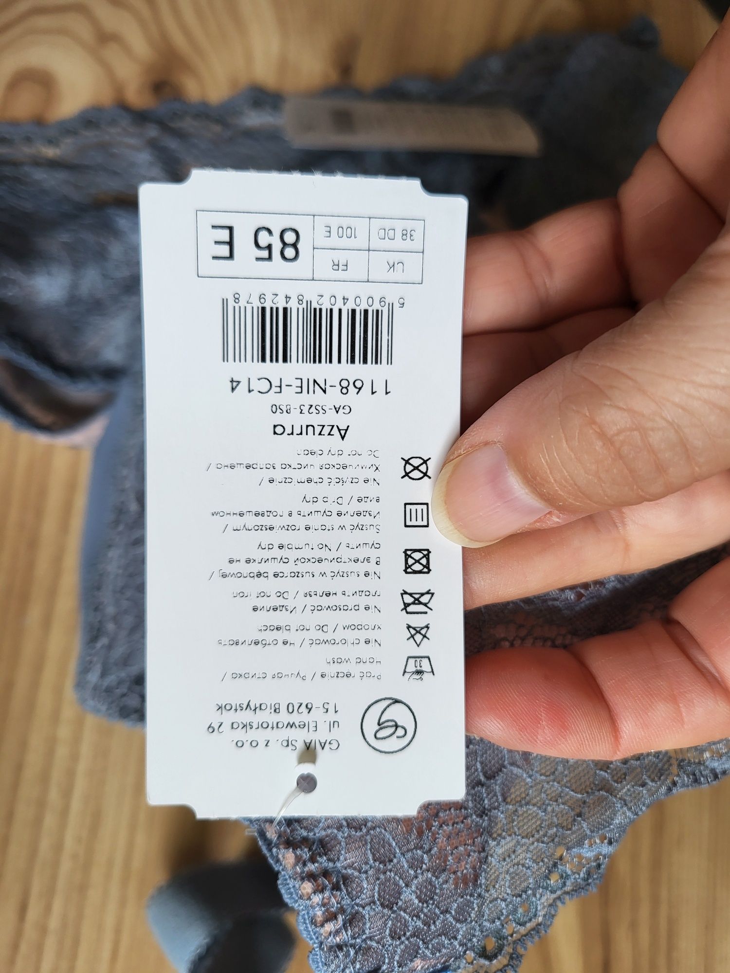 Gaia Azzurra komplet bielizny nowy z metkami 85E XL