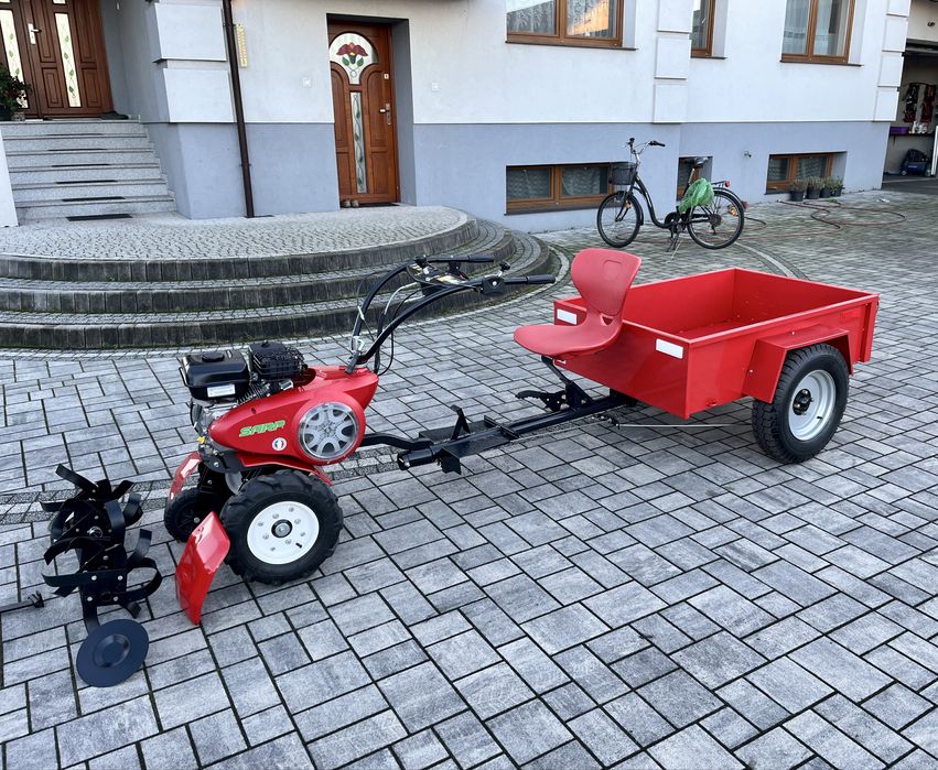 Glebogryzarka spalinowa SARP (Pubert) zestaw z przyczepą