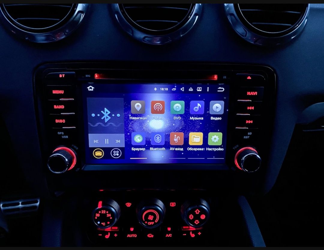 Rádio Android 12 com GPS Audi TT (Novo)