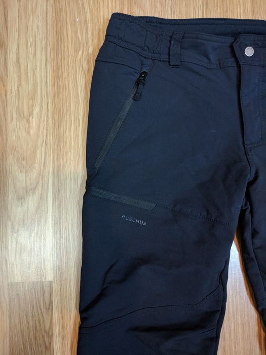 Зимние трекинговые softshell штаны quechua