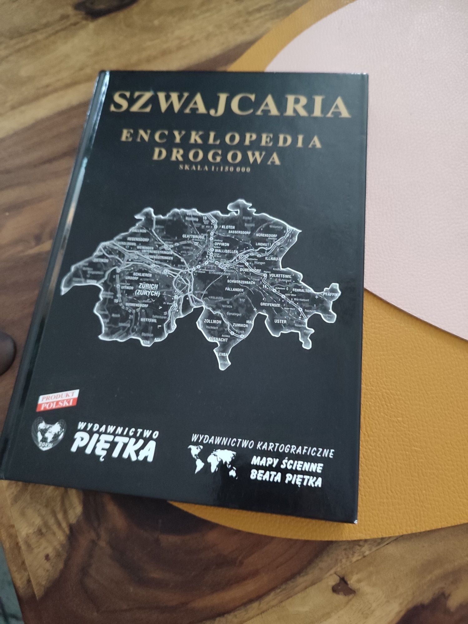 Encyklopedia drogowa Piętka Szwajcaria mapy atlas