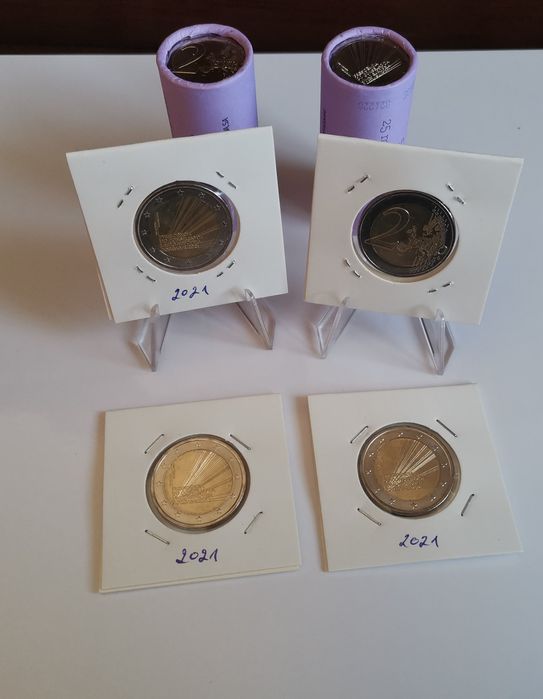 Moeda 2021 comemorativa 2 € - "Presidência do Conselho União europeia"