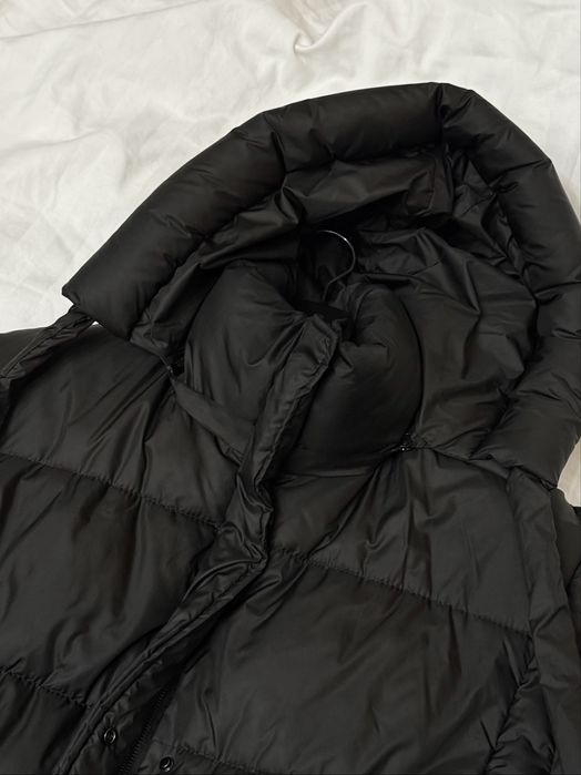 Пуховик чорний oversize