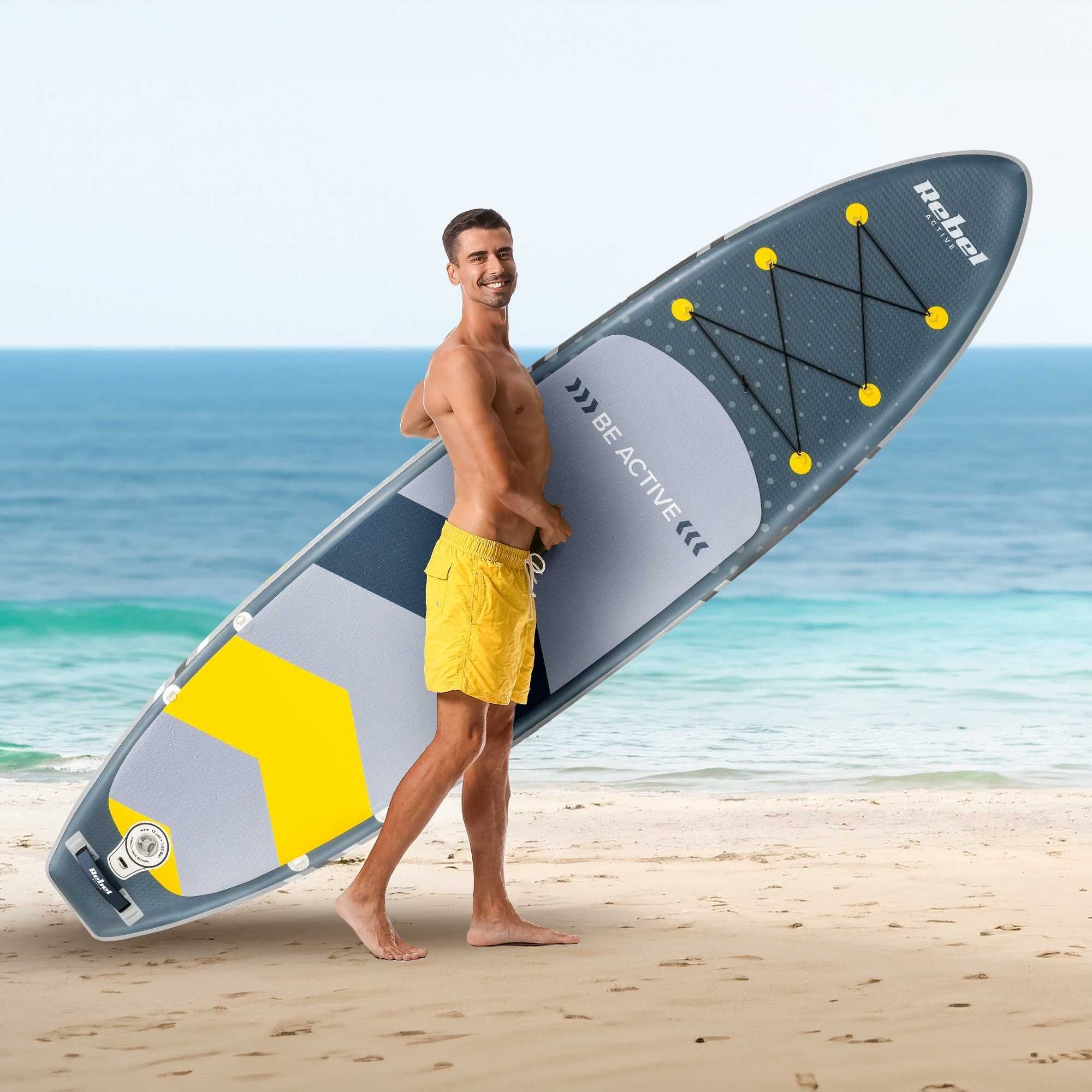 SUP дошка 350см Rebel ACTIVE з аксесуарами сапборд 150 кг 350x81х15
