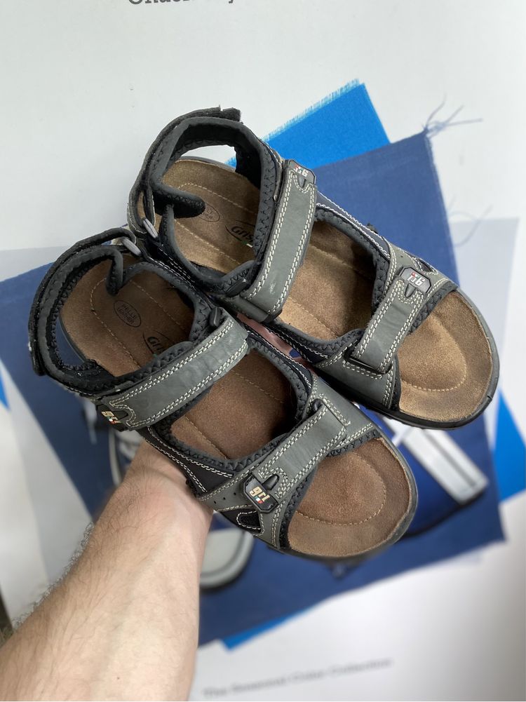 Grisport сандали 43 размер кожаные серые оригинал