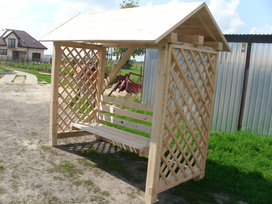 Huśtawka, pergola z daszkiem Promocja