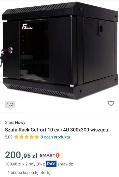 Szafa Rack getfort 10 cali