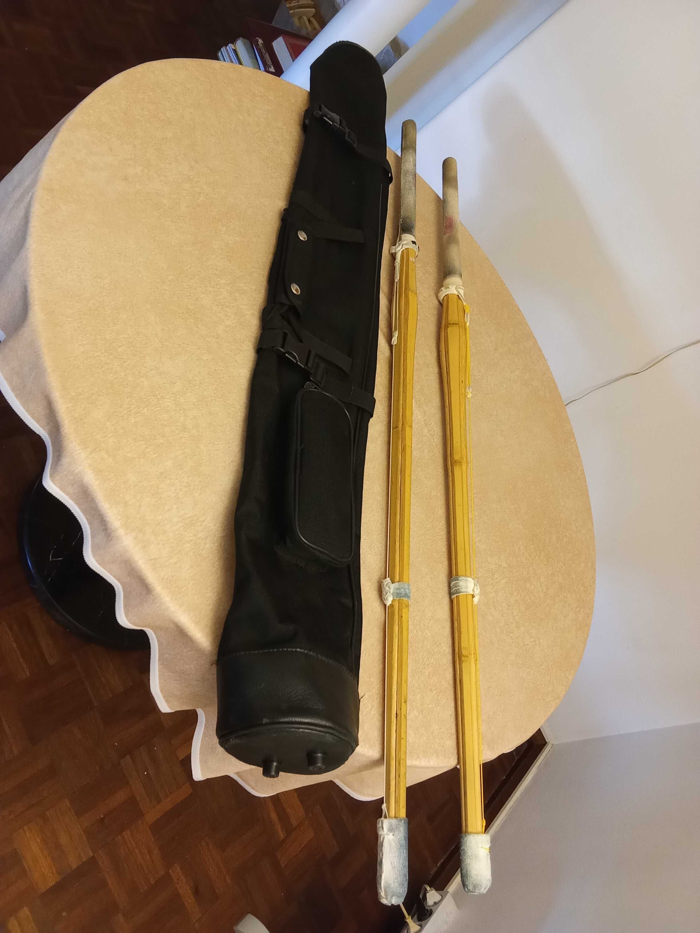 Par de shinais para Kendo com estojo