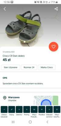 Sprzedam crocs C9 Stan dobry rezerwacja