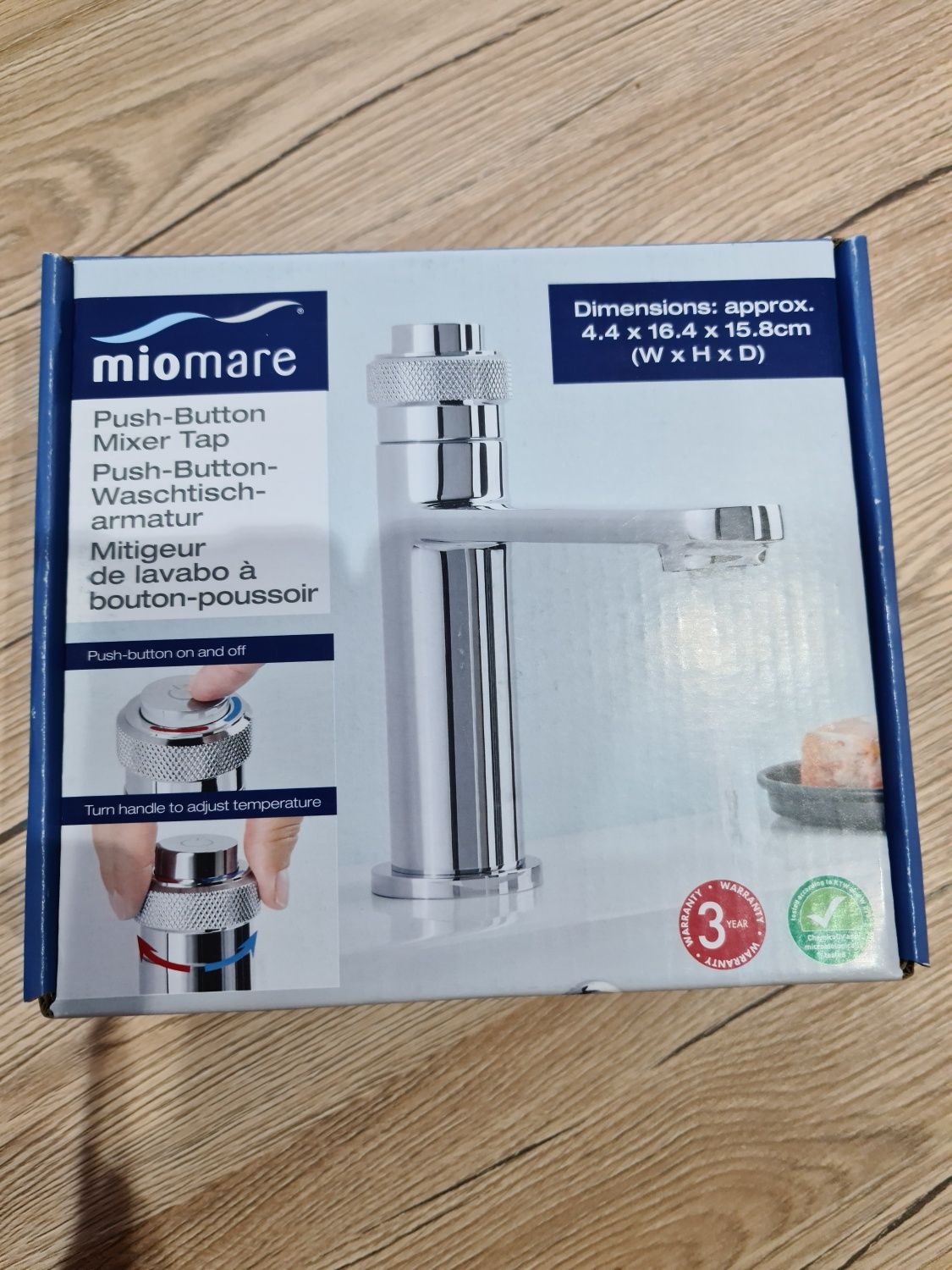 Bateria umywalkowa Miomare push button