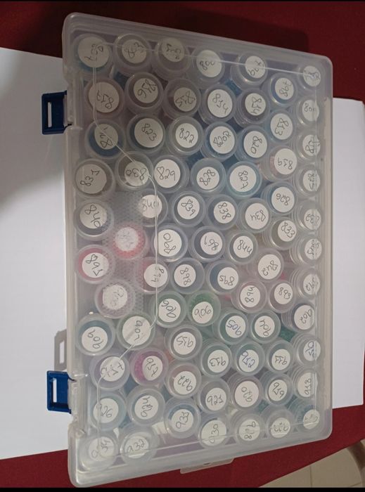 Caixa Organizadora com Tubos e Cores Diamond Painting 5€ Cada
Acresce