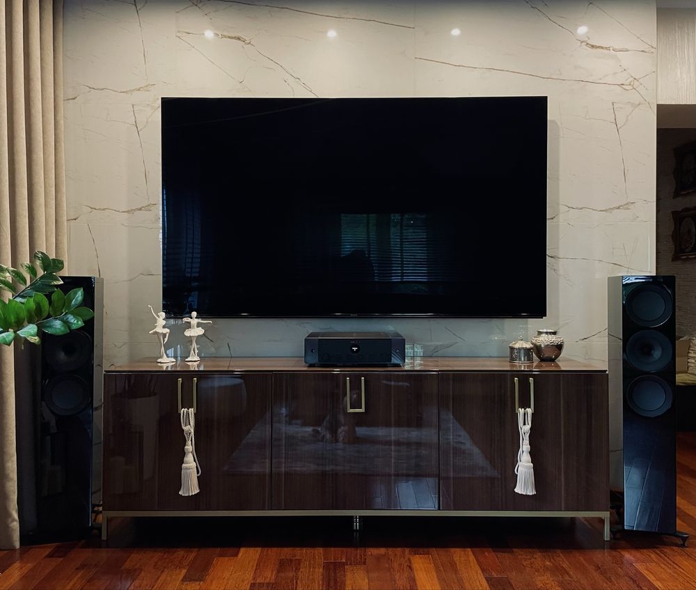 Kolumny KEF R7 Black Gloss w super stanie