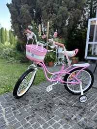 Велосипед для дівчинки royal baby little swan рожевий  p