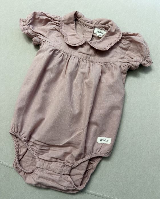 Newbie body/romper - pudrowy róż