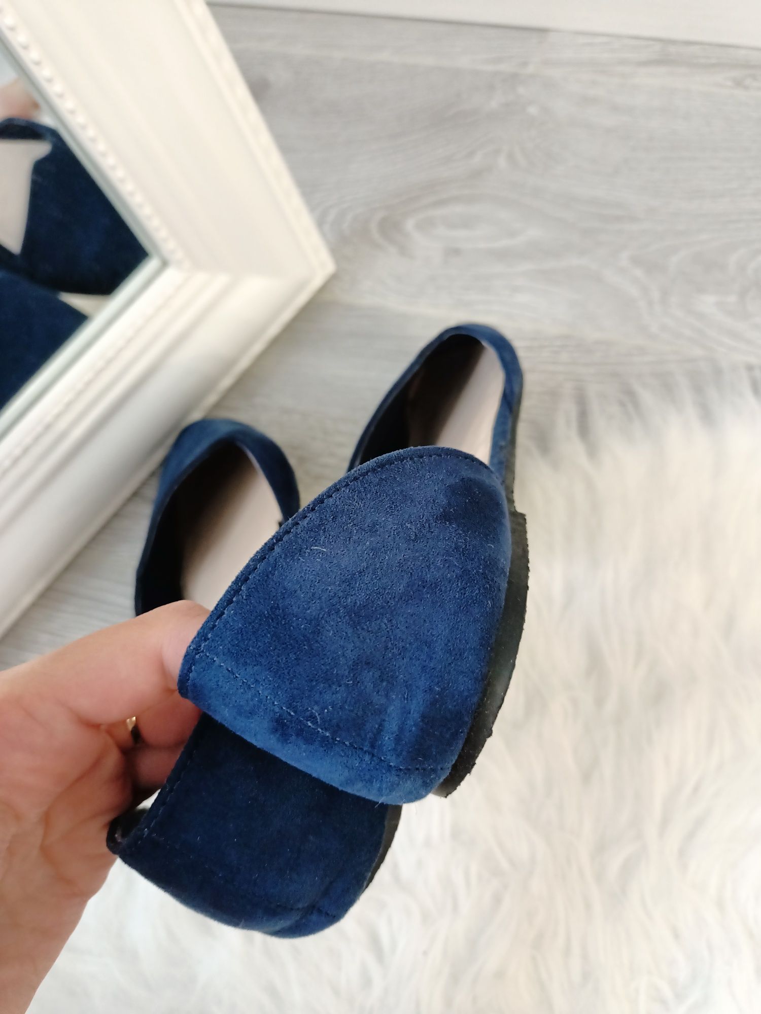 НОВЫЕ балетки босоножки синые лоферы летние шлёпки сандали туфли