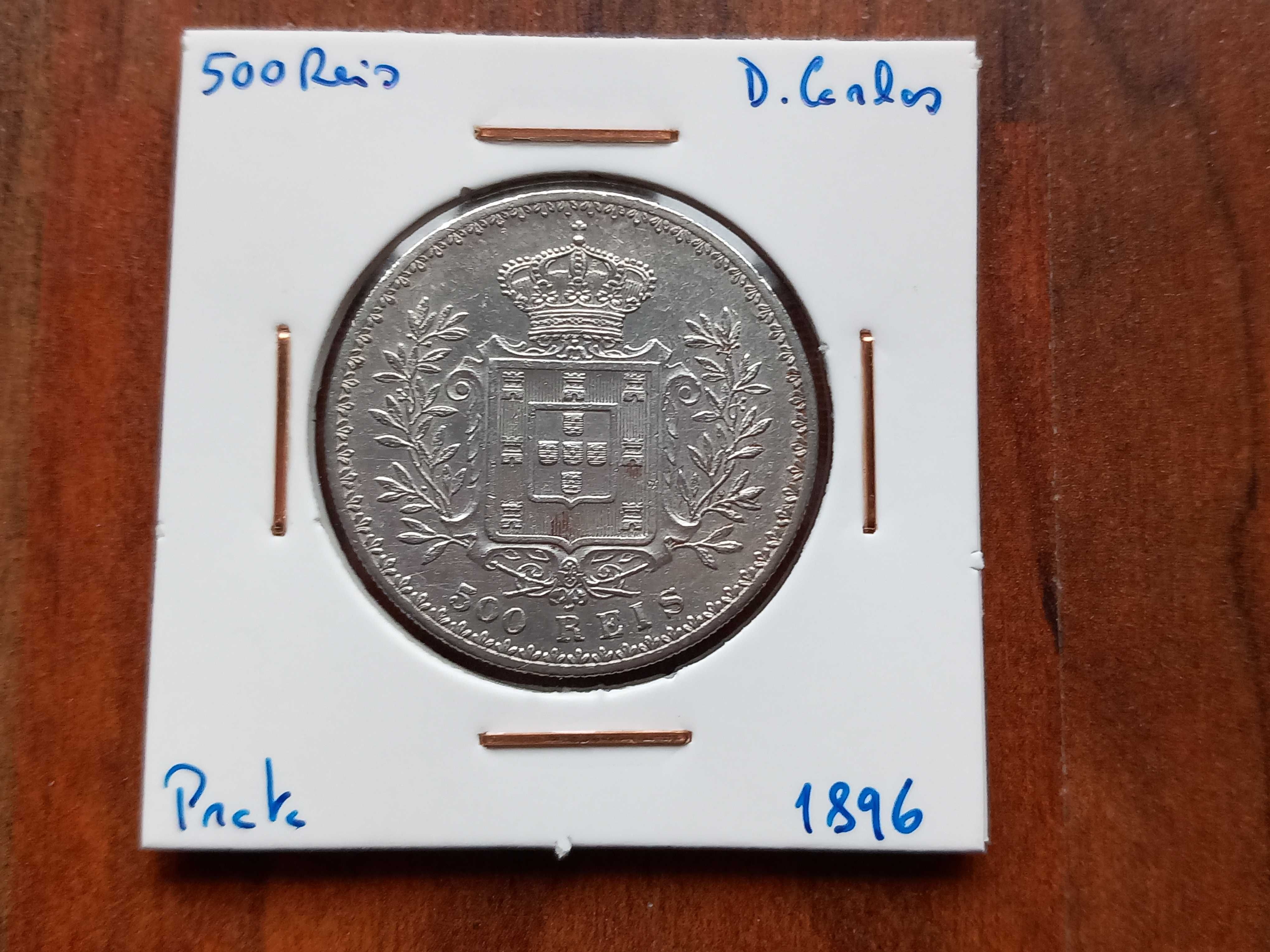 Moeda 500 Reis 1896 D. Carlos