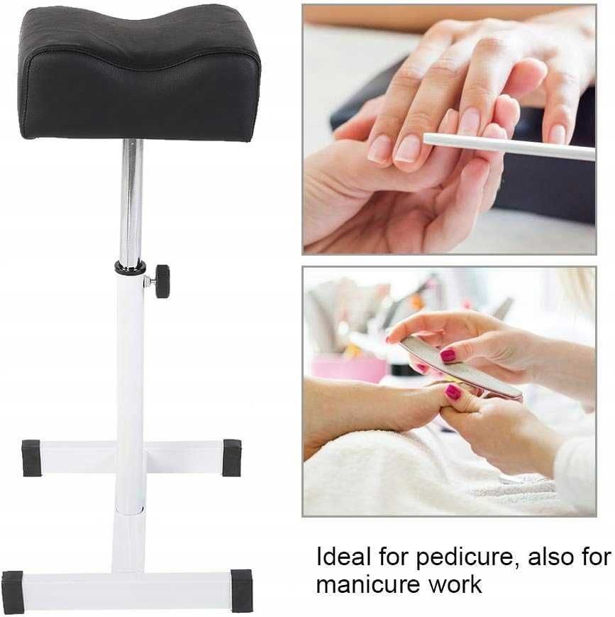 Podnóżek do pedicure, regulowany do paznokci z ergonomiczną konstrukcj