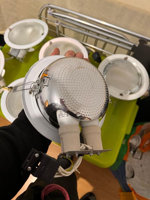 Conjunto 6 focos Luz lead