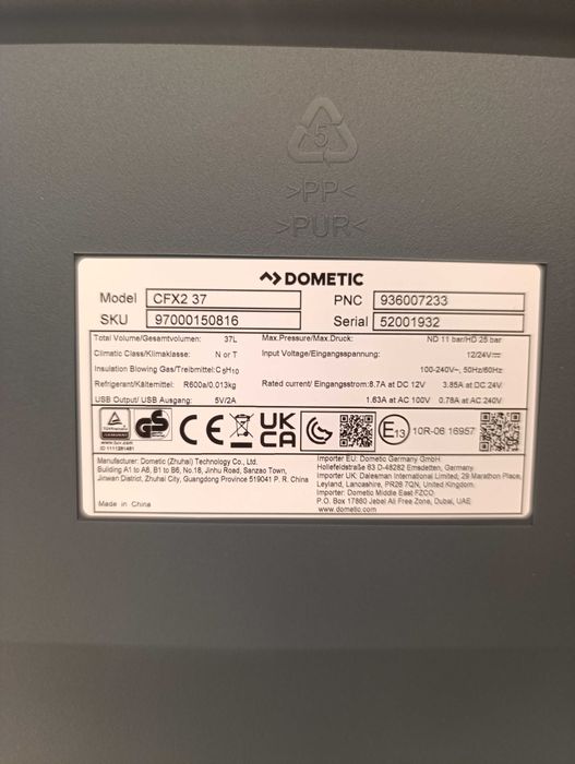 Dometic CFX2 37 Przenośna lodówka kompresorowa