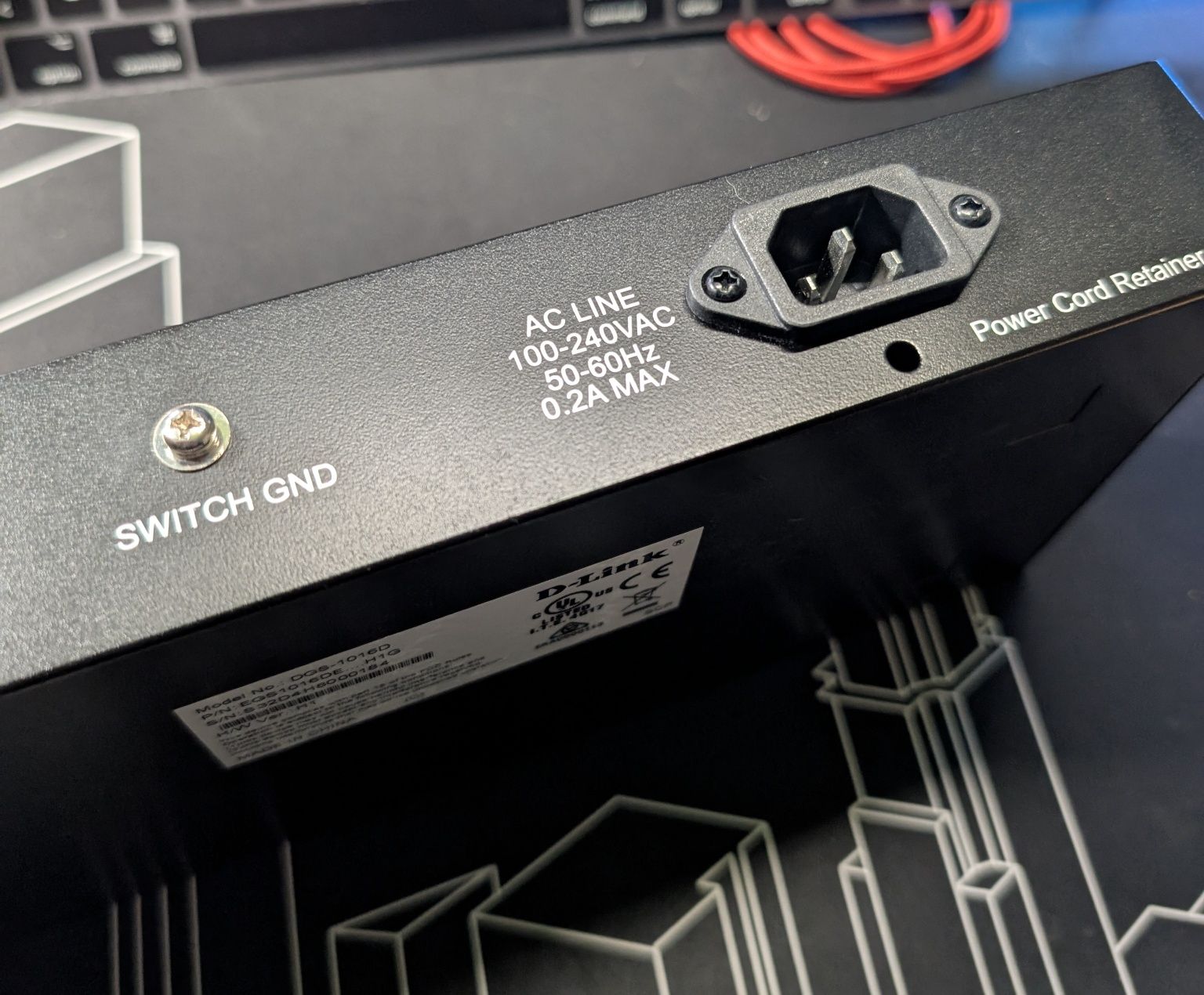 Switch rede D-Link DGS-1016D