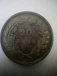 Moeda de xx reis de 1892