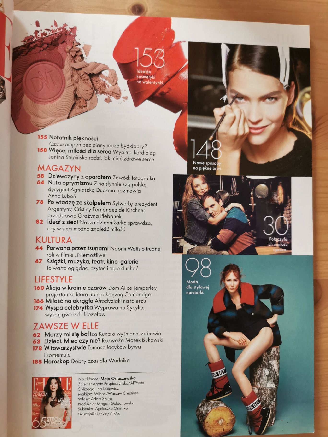 Elle Polska magazyn gazeta nr 221 luty 2013 Maja Ostaszewska 02/2013