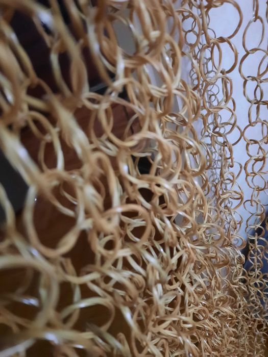 Шторы-колечки бамбук на дверной проем