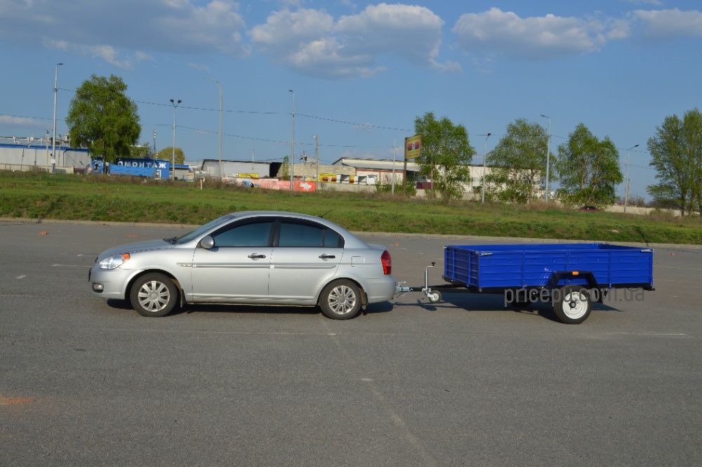 Посилений Заводський Причіп заводу КРАЗ. Всередині прицеп 2520*1260мм