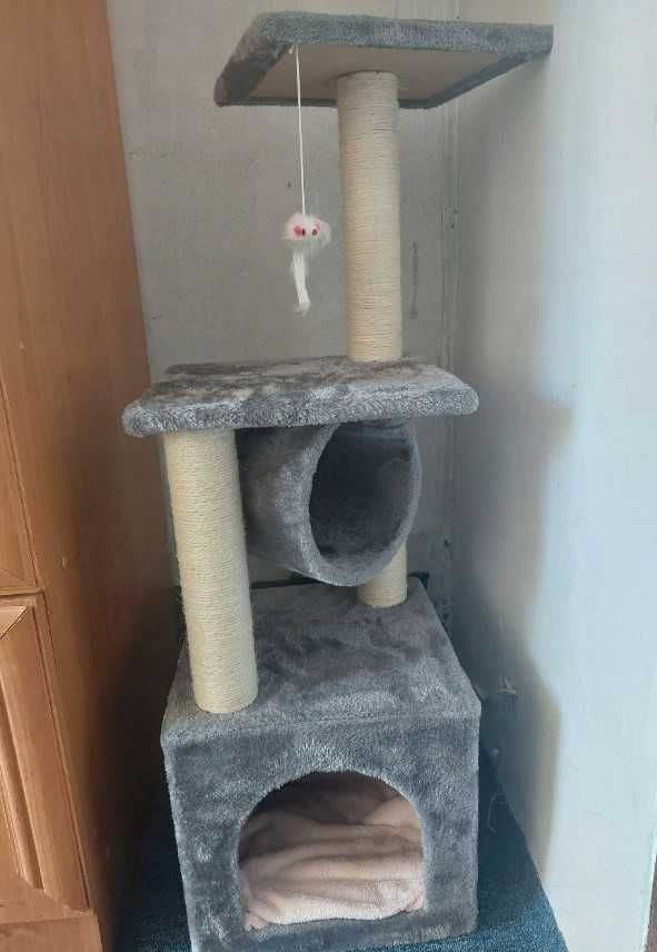 Drapak legowisko słupek do drapania, wieża dla kota 90 cm