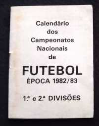 Calendário de jogos da época 82/83