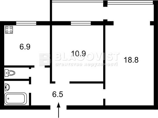 Продаж 2 кімнатної квартири, метро Нивки, Декарта Рене (Кулібіна), 6