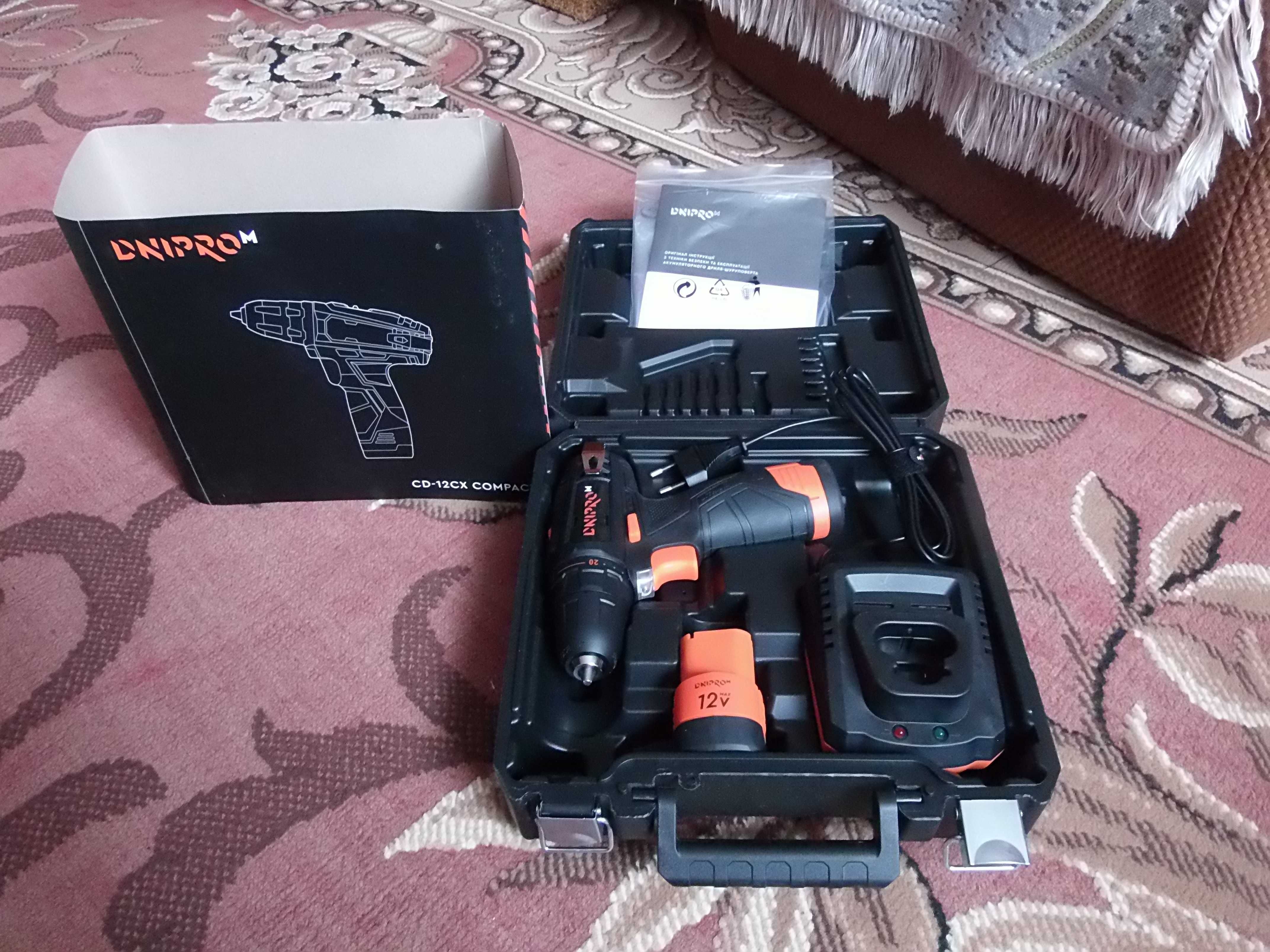 Шуруповерт Dnipro-M CD-12CX Compact