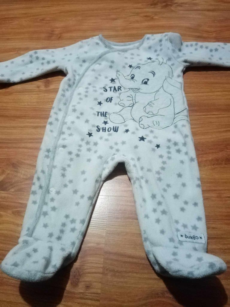 Nowy ciepły pajac niemowlęcy/ piżama 68 cm Dumbo George