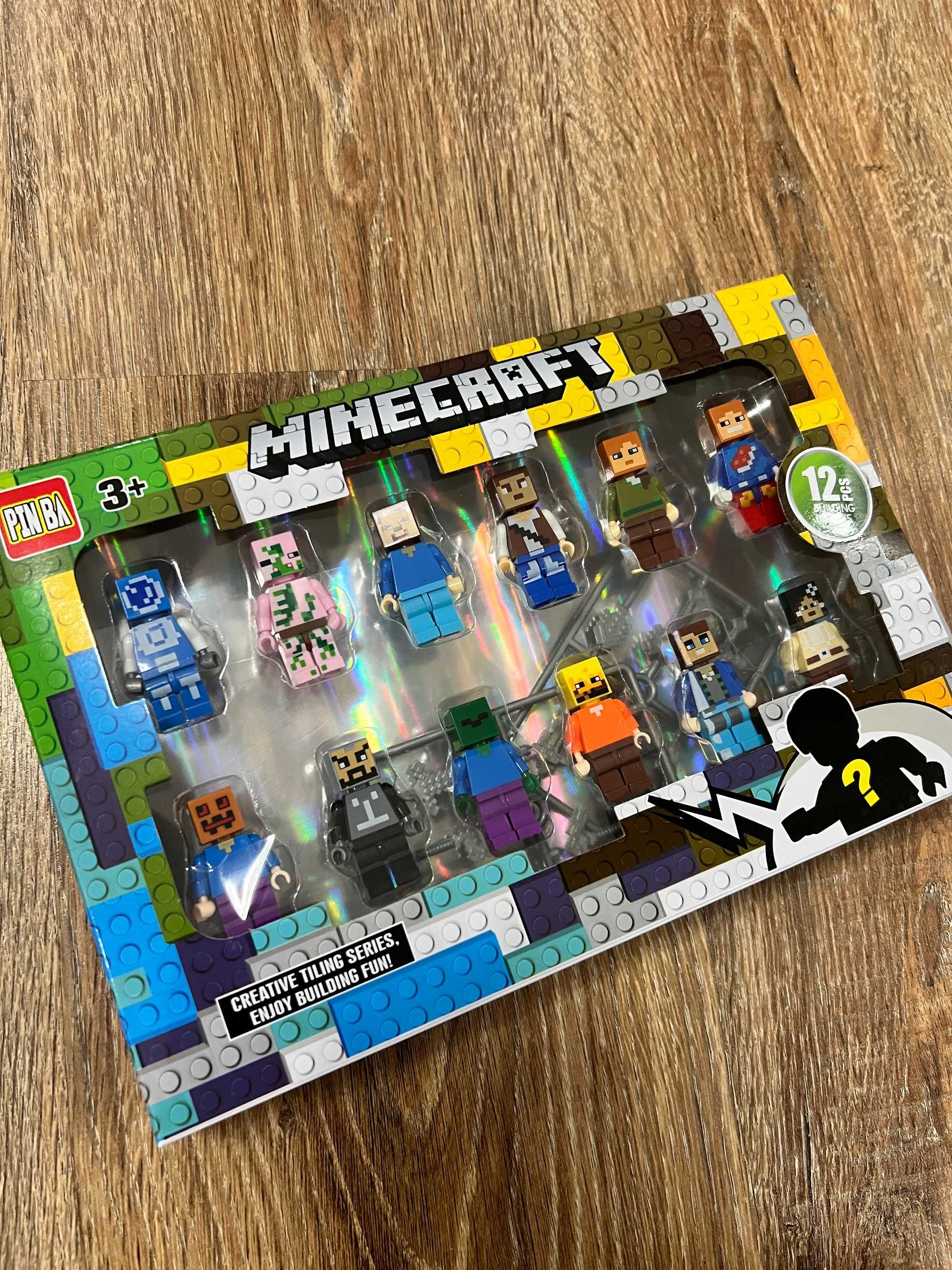 -=Promocja=- Zestaw Ludzików Minecraft 12 szt klocki akcesoria bedrock