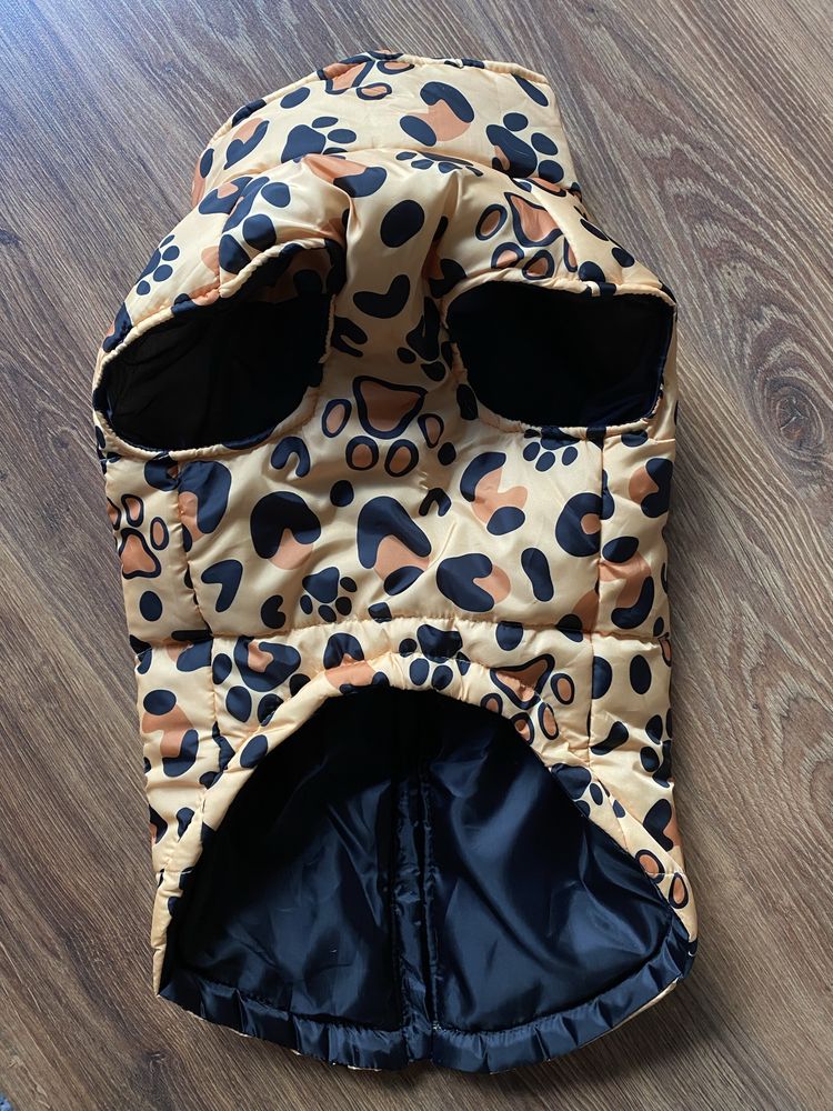 Жилет-куртка для собак в леопардовый принт