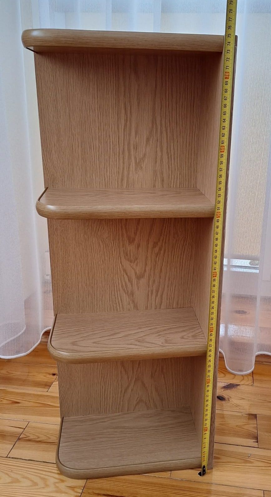 Półka w kolorze naturalnego drewna - zestaw 2 szt.