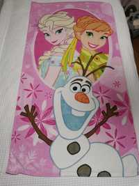 Ręcznik plażowy kąpielowy basenowy Disney Frozen Elsa Anna