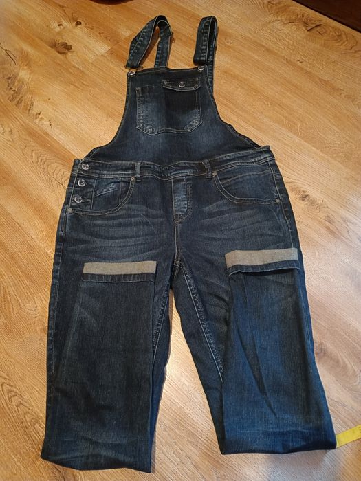 Spodnie jeansowe wycierusy ogrodniczki unisex Only