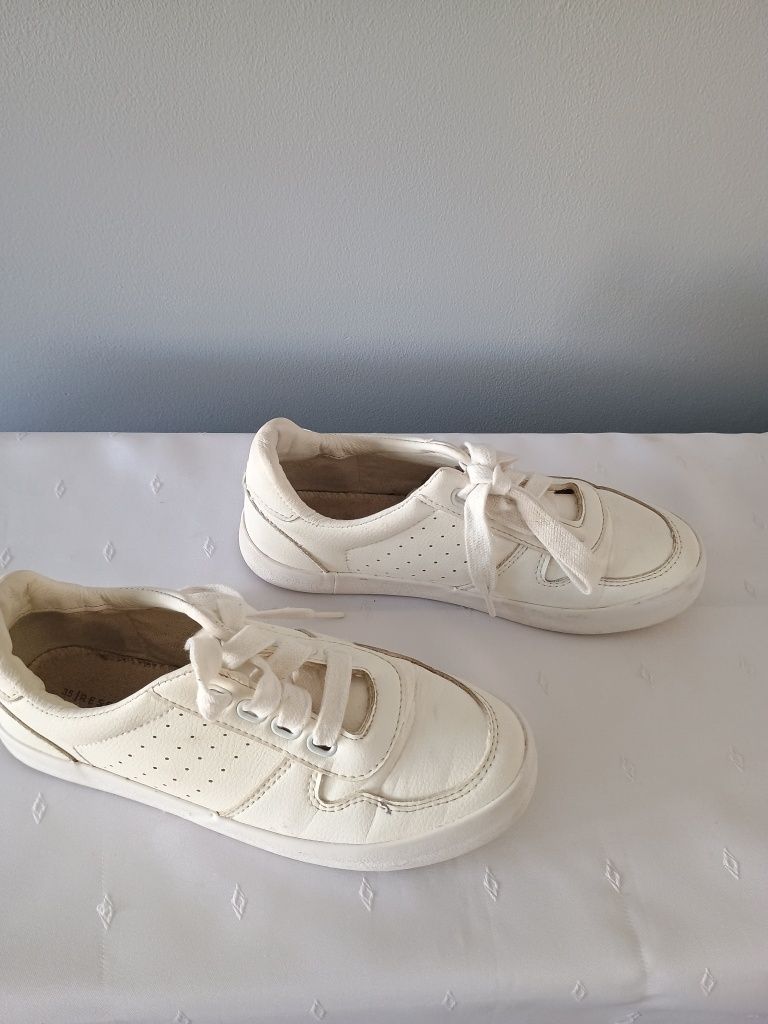Adidasy sportowe buty r.35 białe sneakersy