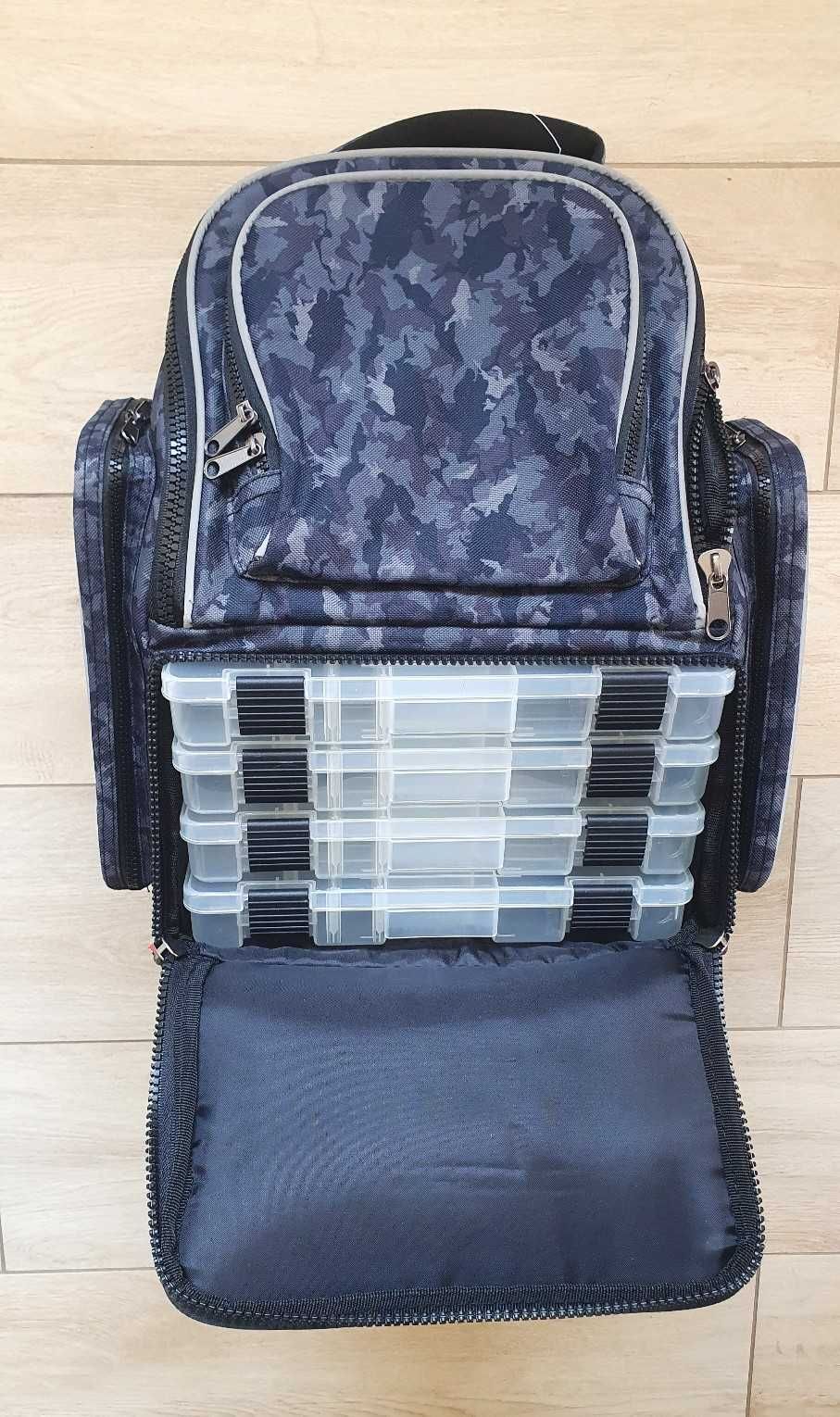 Solidny plecak wędkarski z 4 pudełkami Berkley URBN Back Pack