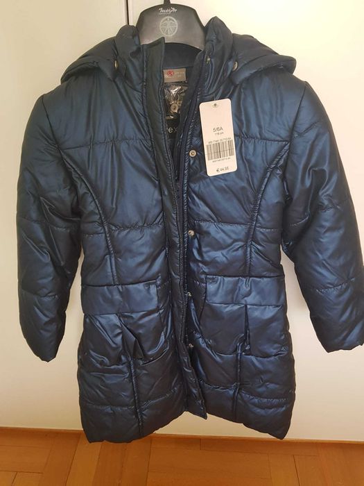 Plaszczyk zimowy dla dziewczynki 116cm