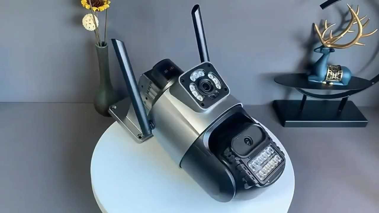 WIFI Камера відеоспостереження HD охоронна поворотна з сиреною ICSee