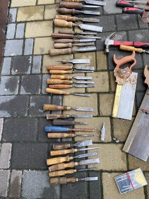 Стамески,обушковая пила старинные Sheffield,Marples Англия