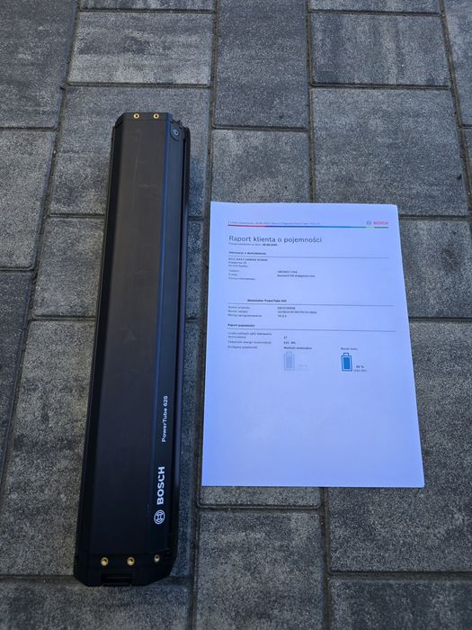 Bateria Akumulator BOSCH SMART powertube 625Wh pozioma 37 cykli 93% sp