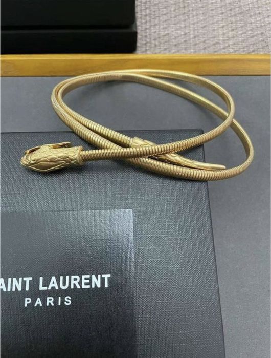 Ремінь золото в стилі ysl