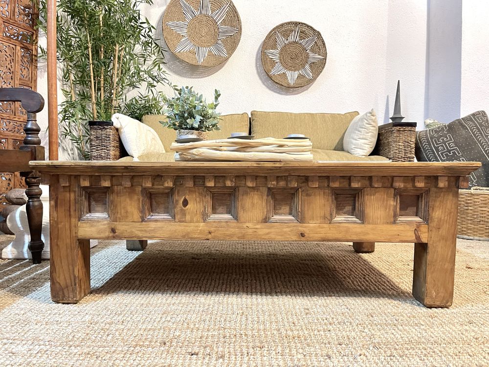 mesa, centro, apoio, mexicana, aparador, madeira, rustica