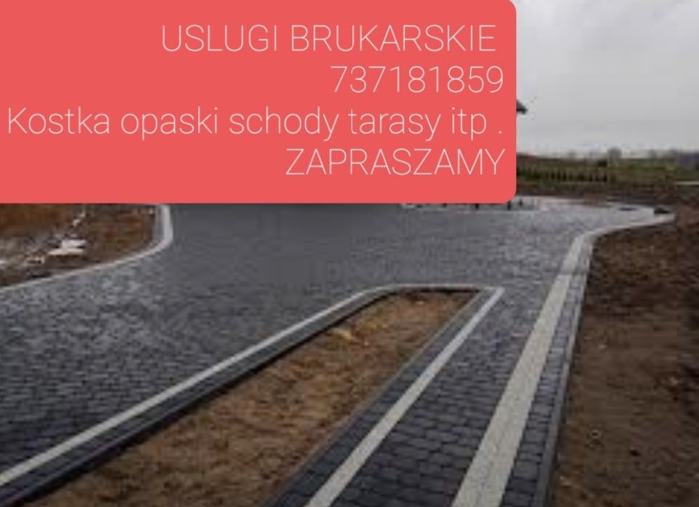 Wolne terminy Okolice ŚWIDNIKA Uslugi Brukarskie od 60 zł  kostka od 6