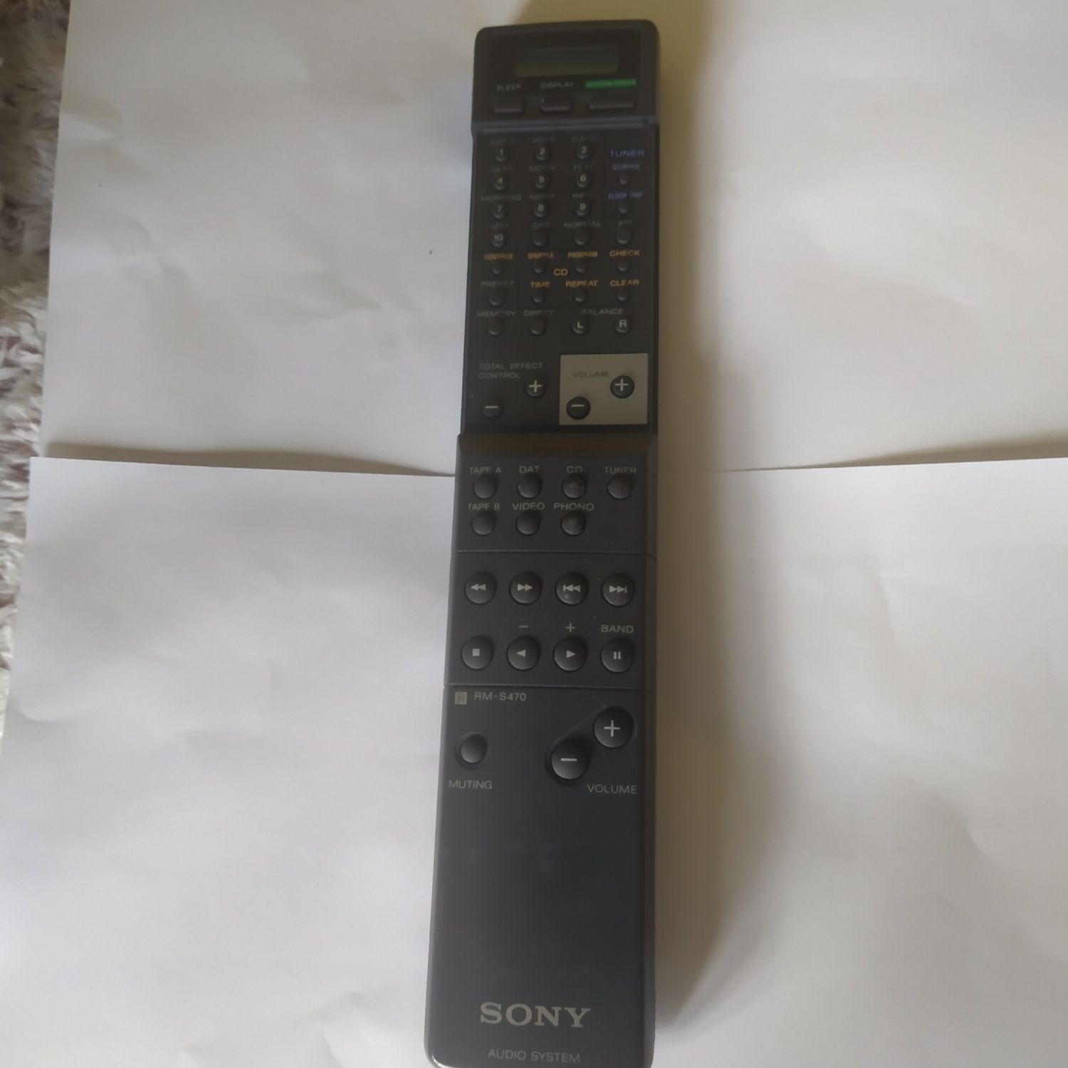 Orginalny Sony RM-S470 pilot Remote Control audio system wyświetlacz