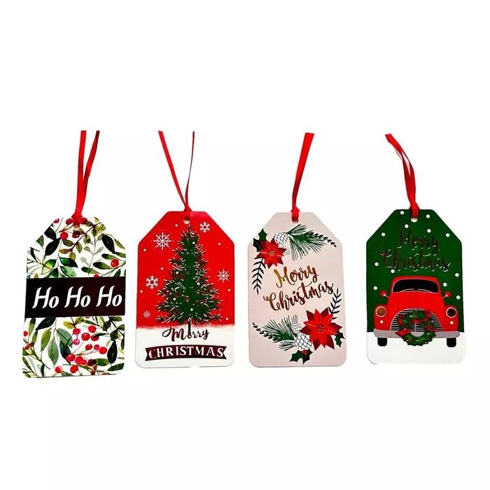 Tagi prezentowe Świąteczne 8szt. incood.