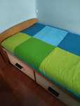 Cama solteiro com 3 gavetas